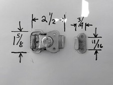 2 Butterfly Twist Latch Keeper Toggle Clamp Steel Heavy Duty
