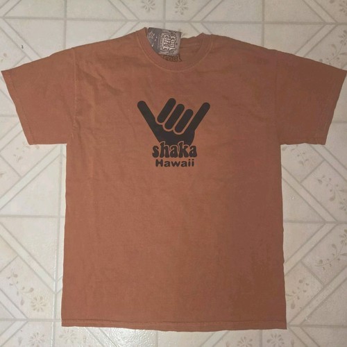 New SHAKA HAWAII Spiritual Real Red Dirt Island Hippie Shirt Medium Vintage Rare - Bild 10 von 10