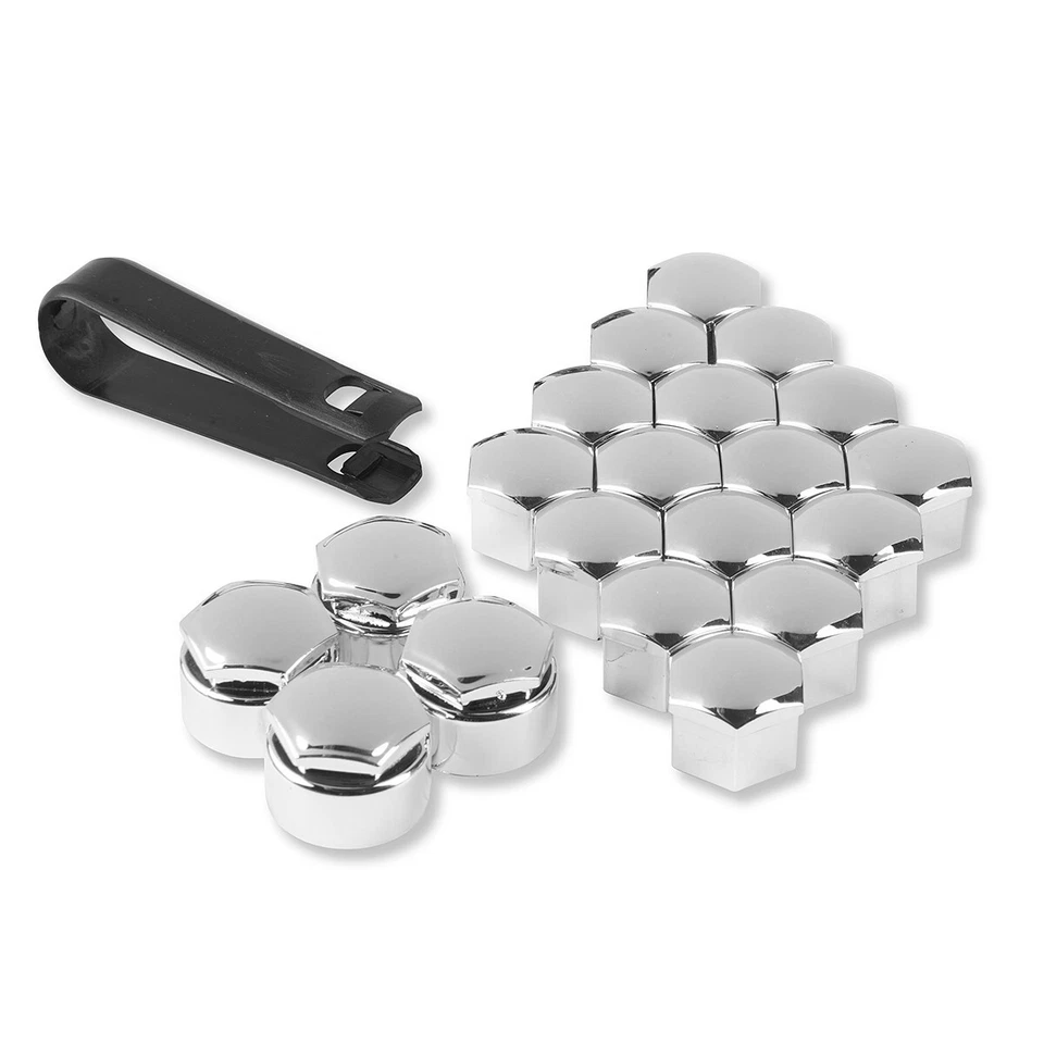 Cubiertas de tuerca de rueda Peugeot plateadas para 207 207cc 207sw 208 3008 306 307 308 20x17mm Foto 2 de 4