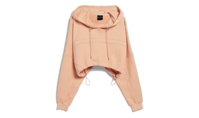 adidas H62751 Ivy Park Women s Hooded Shrug, Ambient Blush Sz M New