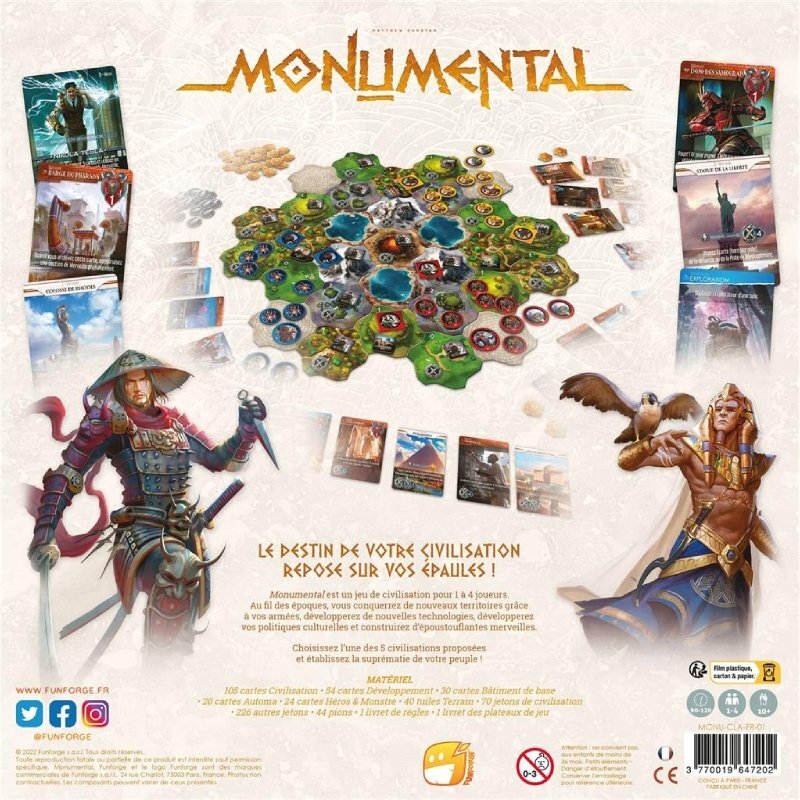 Monumental Jeu de Société de deckbuilding et conquête de territoires - 2