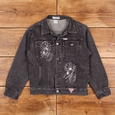 Vintage Guess Denim jacket M Usa Made 90s Georges Marciano Trucker Womens R31852