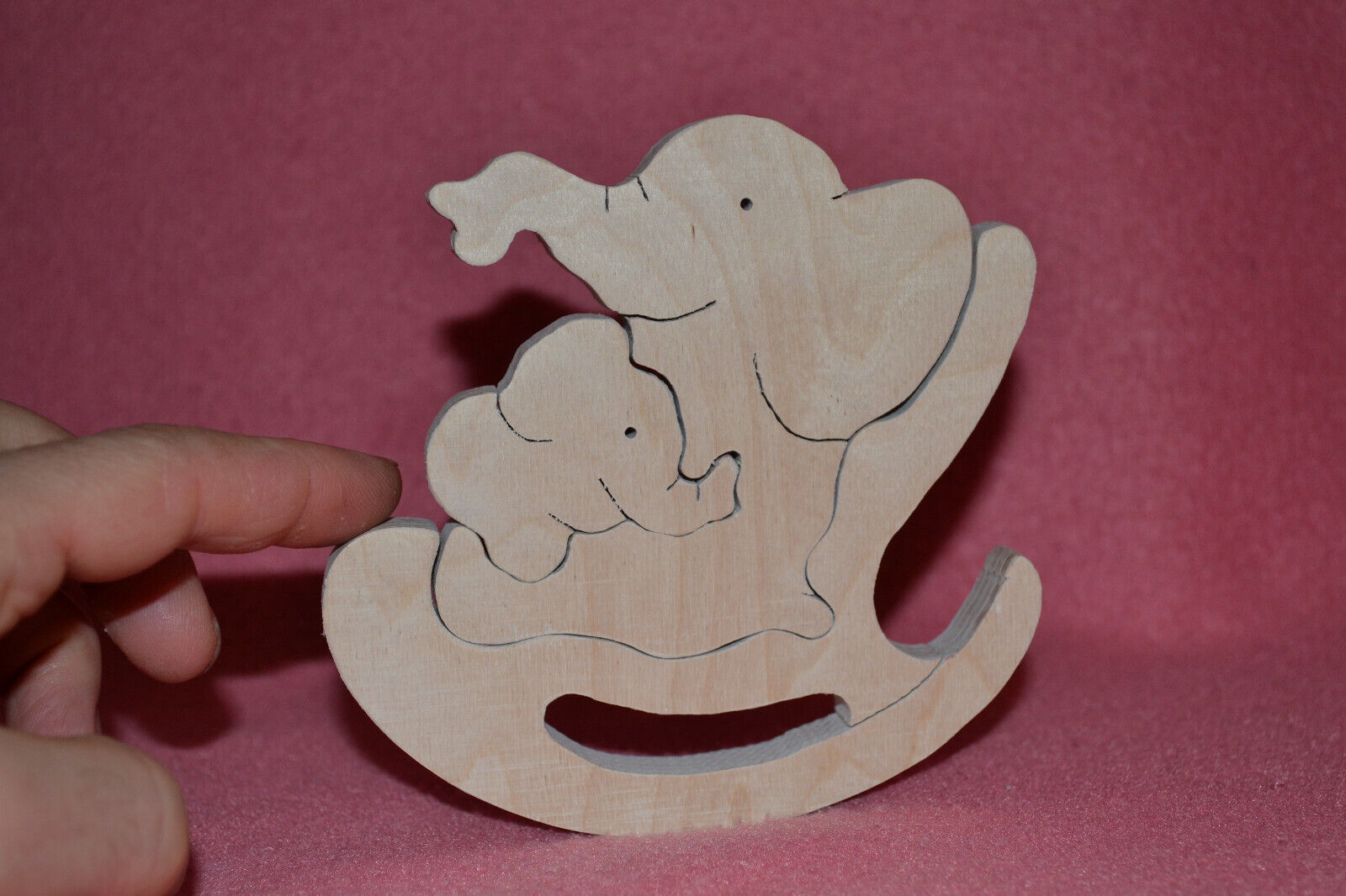 Holz Puzzle Elefant Familie, Spielzeug Geschenk, pädagogisches Spielzeug
