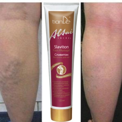 Krampfadern Beine Creme Wunde Unruhe Massage Gel Slaviton TianDe 125 ml