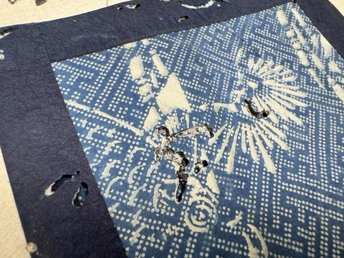 Japanese Fabric Swatch Book “Shinkyogoku-komon” Kimono Pattern Textile 1820-1870 - Picture 15 of 24