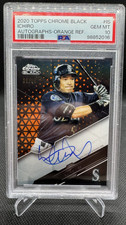 Ichiro Suzuki 2020 Topps Chrome Black Orange Auto Autograph /25 PSA 10 Mariners