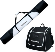 Heavy duty Padded Ski and Boot Bags combo Set easy carry waterproof travel bag