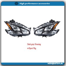 HID Dark Gray w/Sport Pkg LH+RH For Nissan Maxima 2009-2014 Headlights Assembly