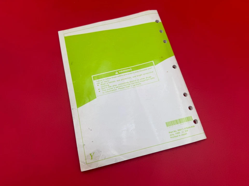 Manual de taller de reparación de servicio del propietario OEM SUZUKI 2000 RM250 99011-37E54-03A Foto 4 de 4