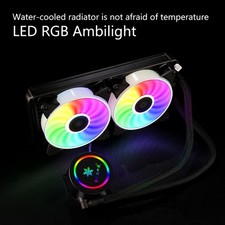 120/240mm Fan Liquid Water Cooling CPU Cooler RGB Heatsink Integrated Radiator