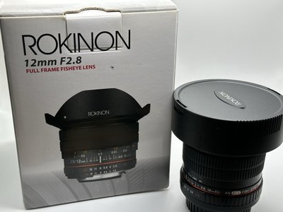 Rokinon 12mm F2.8 Super Wide Angle Fisheye Lens for Canon EF Digital SLR