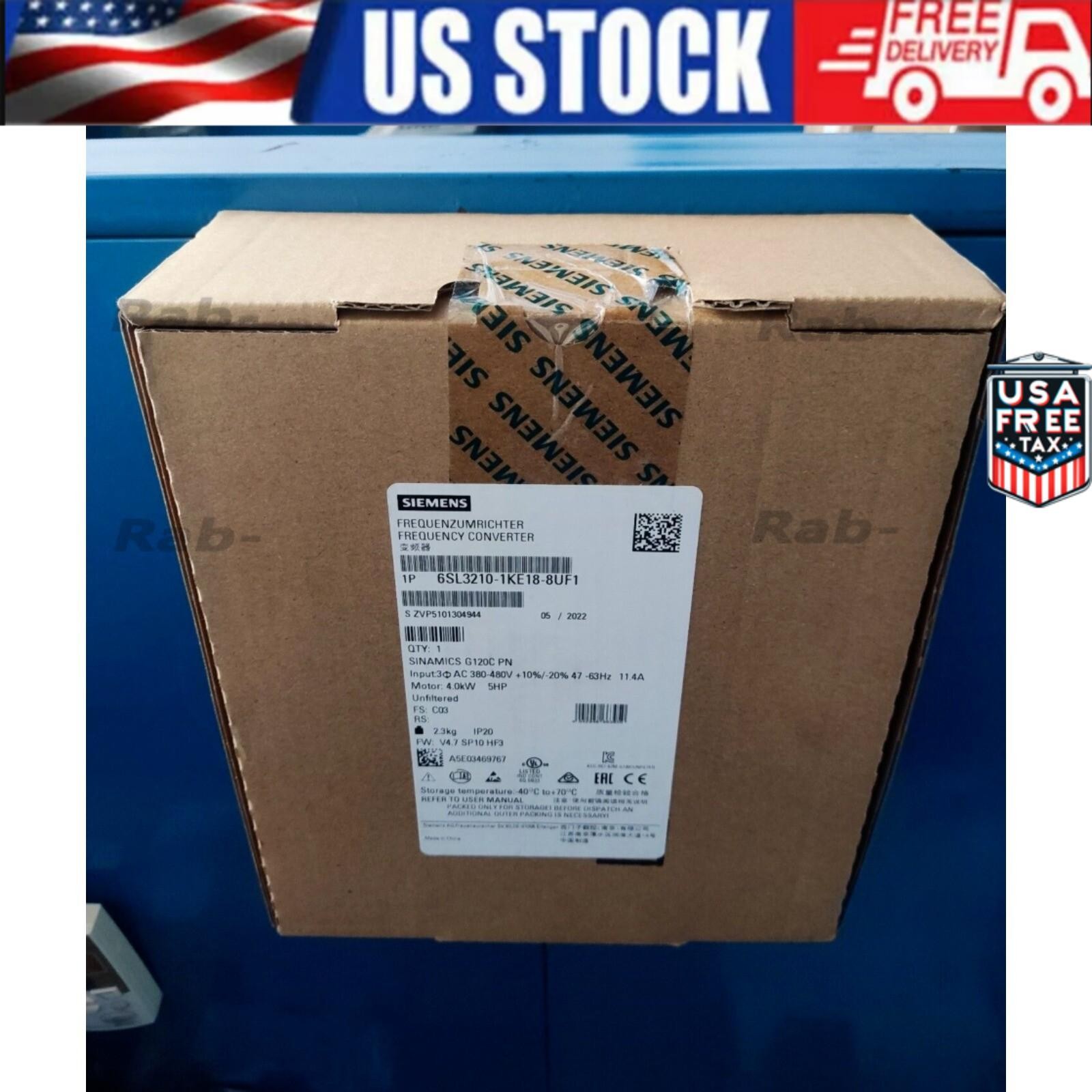 New Siemens 6SL3210-1KE18-8UF1 SINAMICS G120C 4KW Converters 6SL3 210-1KE18-8UF1