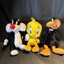 Sylvester- Tweety Bird-Daffy Duck- Looney Toons 1997 -play-by-play Stuffed Toy