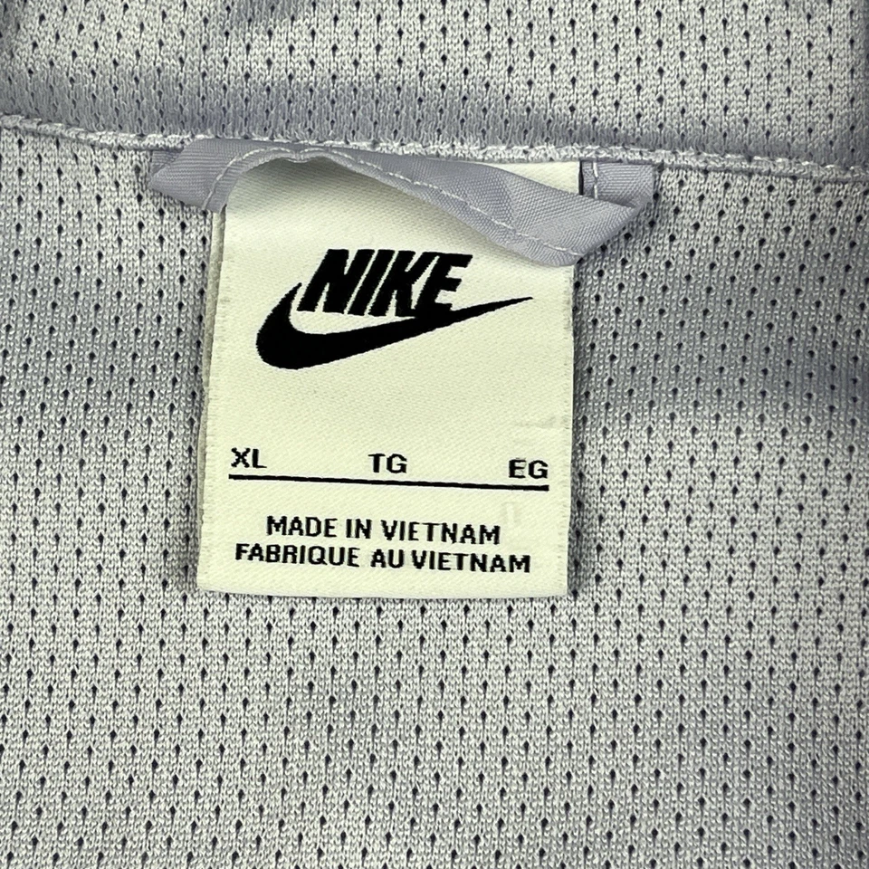 Nike Windbreaker Jacket Kids Girls Size XL Floral Windrunner Hooded Purple - Image 3 of 4