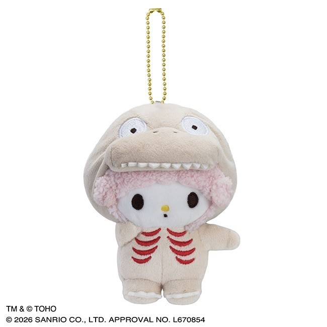 Godzilla x Hello Kitty Mascot Plush Sanrio Godzilla Store Japan