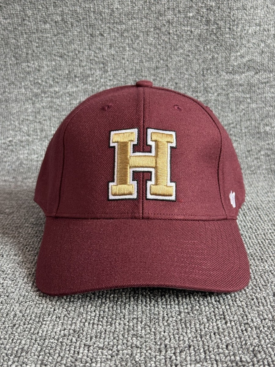 '47 Brand Harvard Crimson Baseball Cap Strapback Maroon OSFA Curved Brim