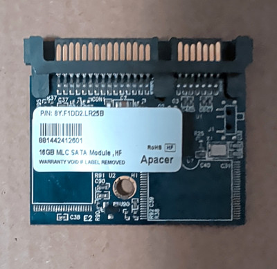 Apacer 16GB SATA Interne SSD MLC RoHS-konform Schwarz 8Y.F1DD2.LR25B