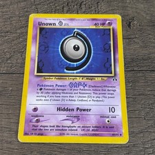 Unown [D] 47/75 Uncommon Neo Discovery Pokemon Unlimited Damaged on eBay