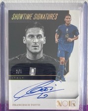 Panini Noir Showtime Signatures On Card Autograph Francesco Totti Italy /5