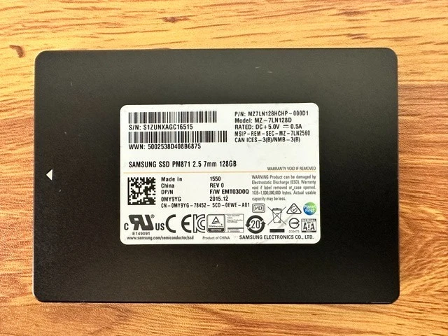 Samsung 128 GB Solid State Drives for sale | eBay