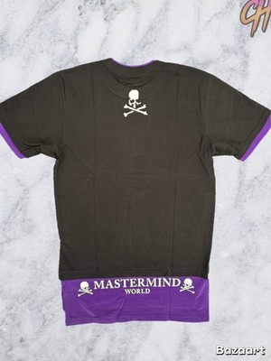 Mastermind World Layered Purple/Black T-Shirt Size Small (MSRP: $845.00)