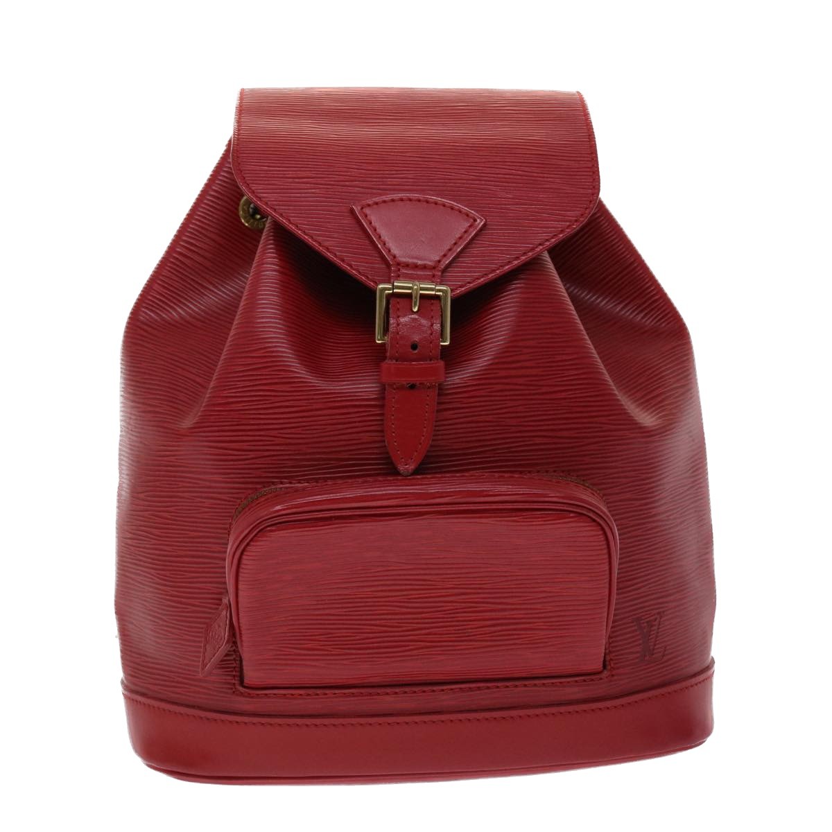 Louis Vuitton Authentic Montsouris Backpack in Red Leather