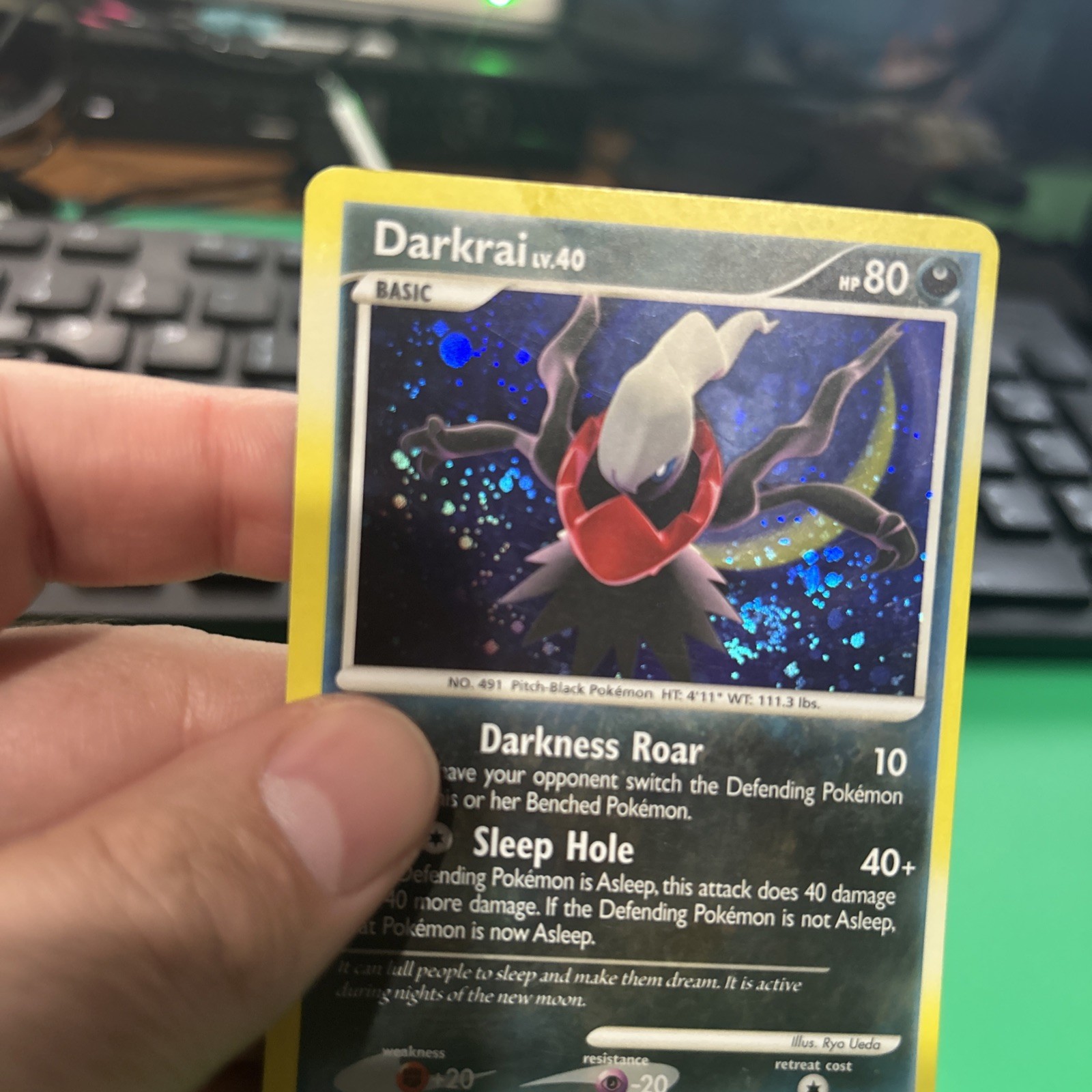 Darkrai 4/106 Great Encounters Holo LP Swirl!
