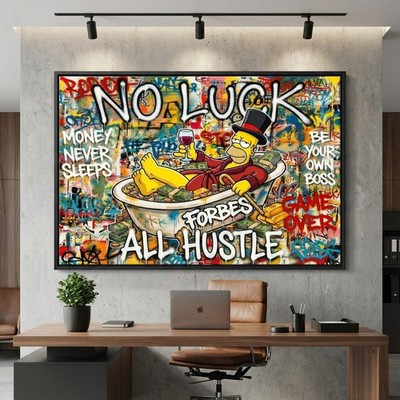 Simpsons, Motivierendes Pop-Art Wandbild Acrylglas, Leinwand, Poster Graffiti