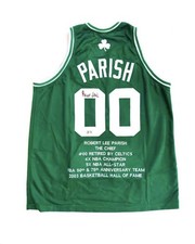 Robert Parish Autographed Celtics #00 Custom Jersey – Beckett - Career Accolades