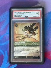 2023 DISNEY LORCANA EN 1-THE FIRST CHAPTER 210 MICKEY MOUSE ENCHANTED PSA 9