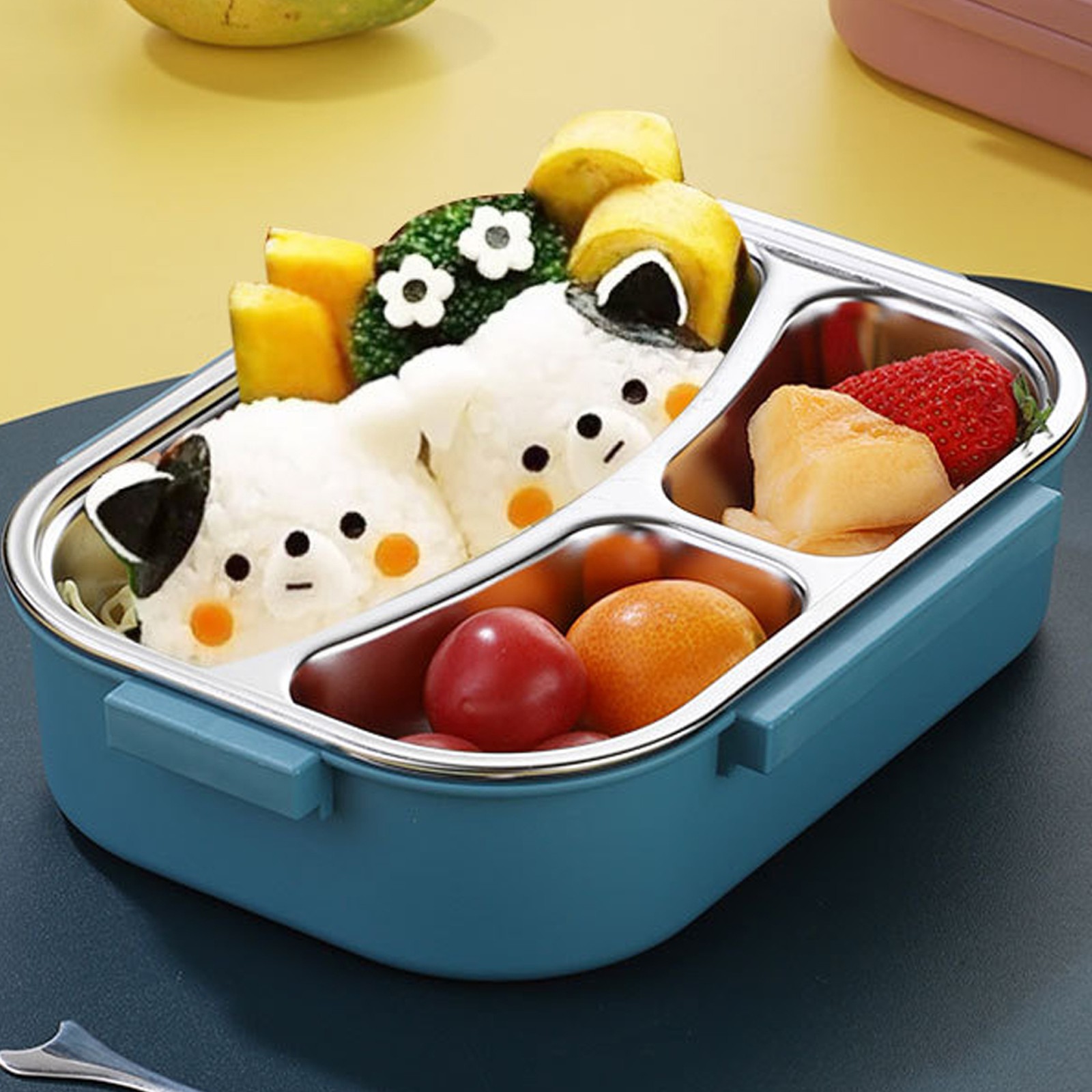 LeakProof Cartoon Lunch Box For Kids Insulated Box For School Stainless St