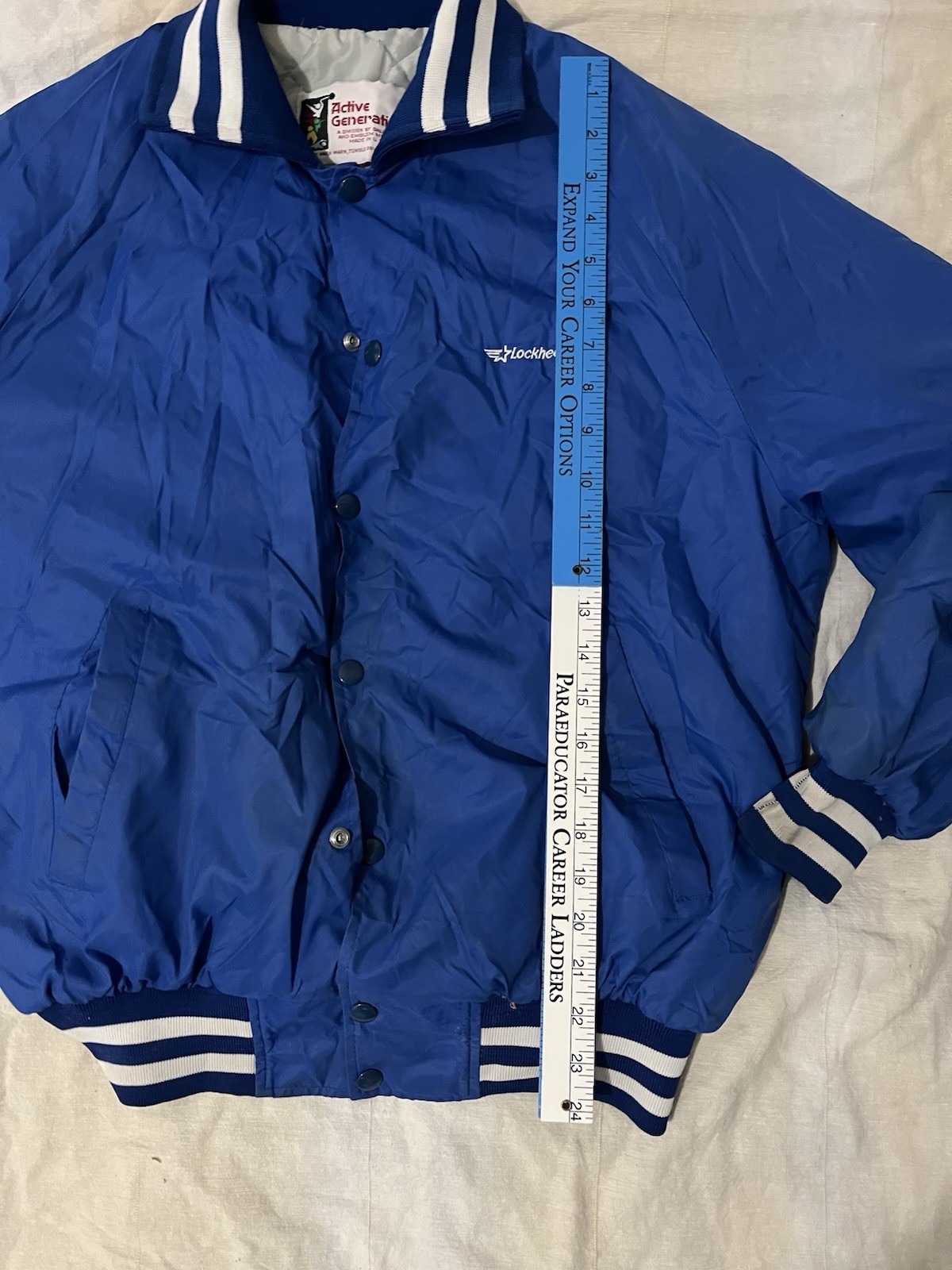 Active Generation Lockhead Blue Bomber Jacket - image 2