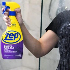 Zep Shower, Tub and Tile Cleaner 32-fl oz Bathtub Cleaning Bathroom Spray Clean