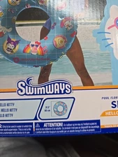 Swimways Hello Kitty Pool Float, Inflatable Pool Floats & Kids Pool Toys, Swimmi
