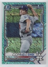2021 Bowman Chrome Prospects Aqua Shimmer Refractor 2/125 Hyun-il Choi 2a9