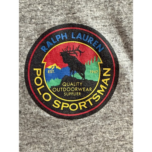 Polo Country Sportsman Terrain Ralph Lauren Long Sleeve Shirt Gray LRG - Picture 4 of 9