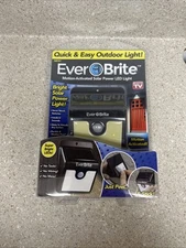 New AS SEEN ON TV Ever Brite Motion-Activated Solar Power LED Light Super Bright