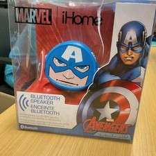 Captain America Rechargeable Bluetooth Speaker Marvel iHome Wireless Stream NIB
