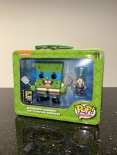 Funko Pop! Sdcc 2014 Spongebob Leonardo And Plankton Shredder Le 1000