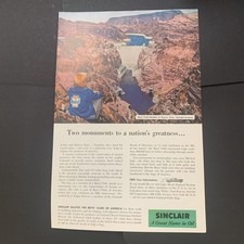 Vintage 1956 Sinclair Oil Monuments To A Nations Greatness Ad Advertisment Chevy