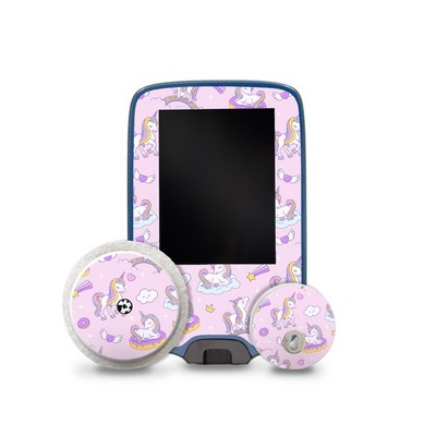 Aufkleber Set passend für Freestyle Libre 2 + 3 Lesegerät + Sensor R229 Einhorn