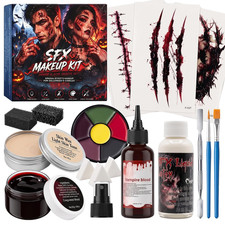 Special Effects SFX Halloween Makeup Kit - Wound Tattoo Stickers,Face Body Paint