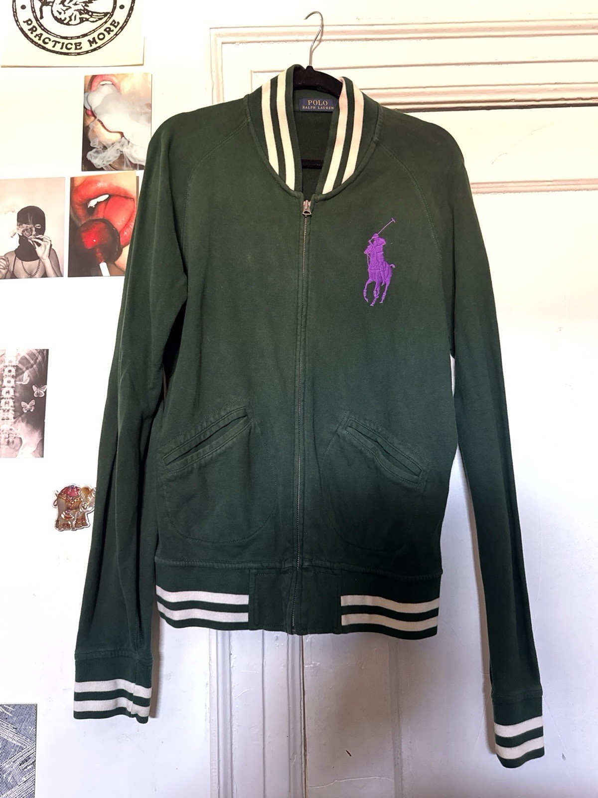 POLO RALPH LAUREN FELPA GRANDE PONY MANICA LUNGA TAGLIA M L