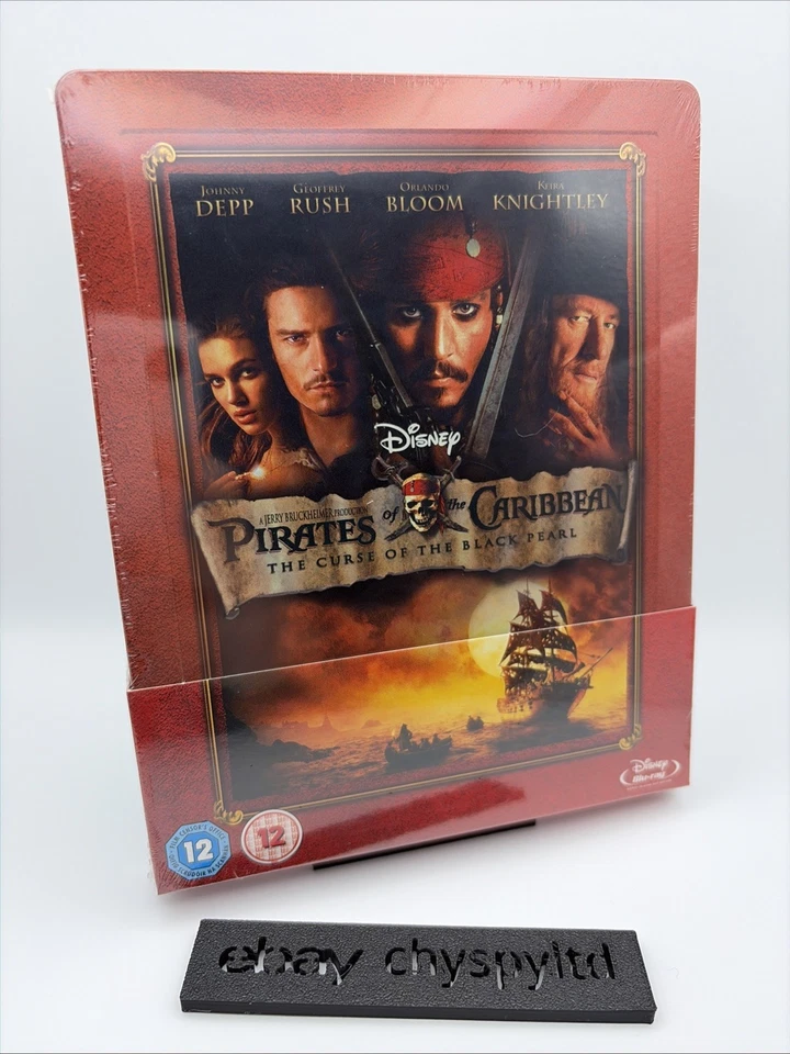 Pirates of the Caribbean Trilogy Blu-Ray Steelbook Zavvi NEW SEALED 1, 2 & 3 UK - Image 2 of 4