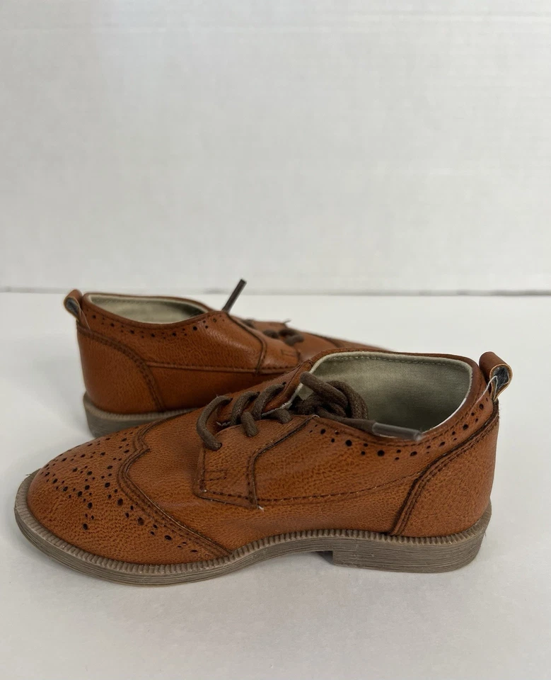 Boy Toddler Koala Kids Size C 7 Lace Dress Brown Shoes - Image 2 of 4