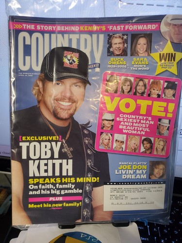 Country Weekly Magazine APRIL 24, 2006 TOBY KEITH / NICE CARING NM - Picture 1 of 2