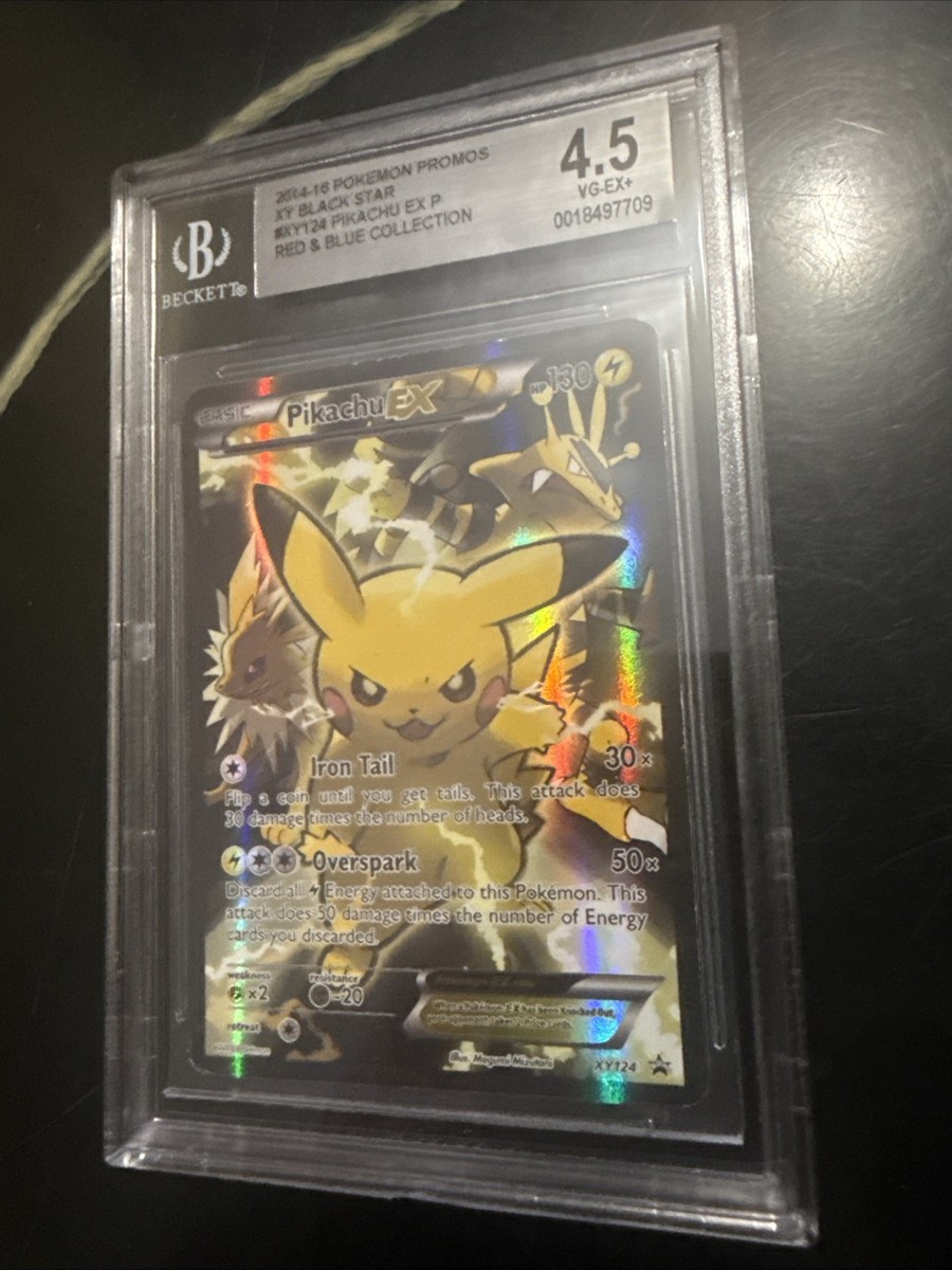 Pikachu EX Red Blue Collection Promo Card XY124 Rare | eBay