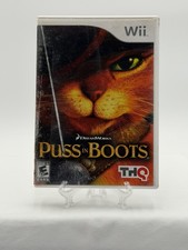 Puss in Boots Nintendo Wii 2011 CIB Complete Manual Tested Working THQ