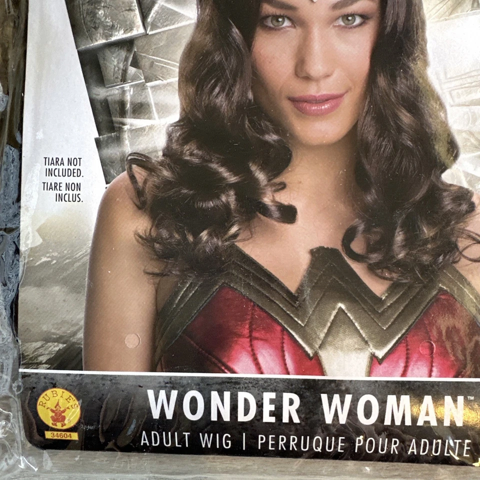 Peluca Mujer Maravilla Liga de la Justicia para adultos Foto 2 de 4