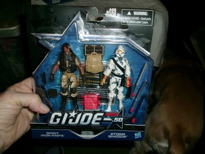 2015 GI JOE 3 3/4'' 50th Classic Clash 2 Iron Knife vs Storm Shadow-NIP